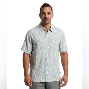 Royal Robbins NWT Men’s Fish Fishing Print Short Sleeve Button Down Size XXL